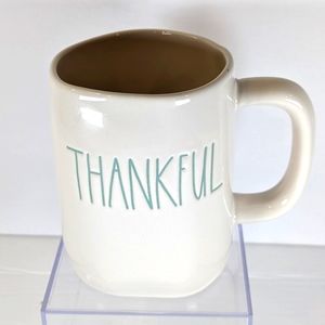 Rae Dunn By Magenta "Thankful" Mug Coffee Tea HTF